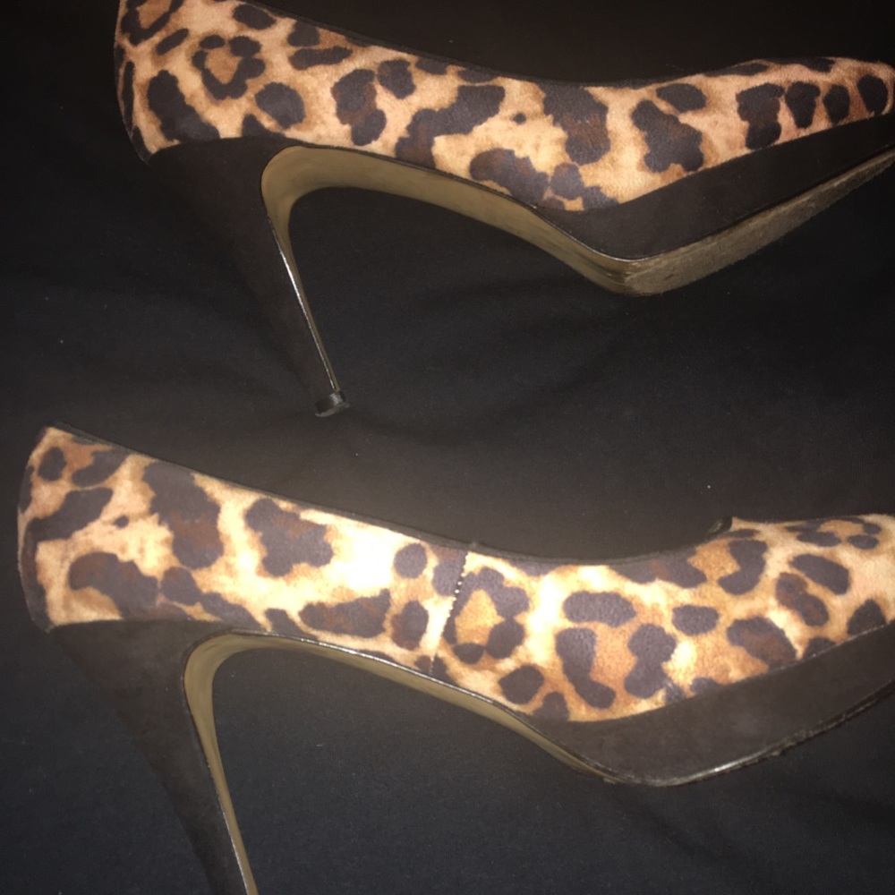 Leopard print heels